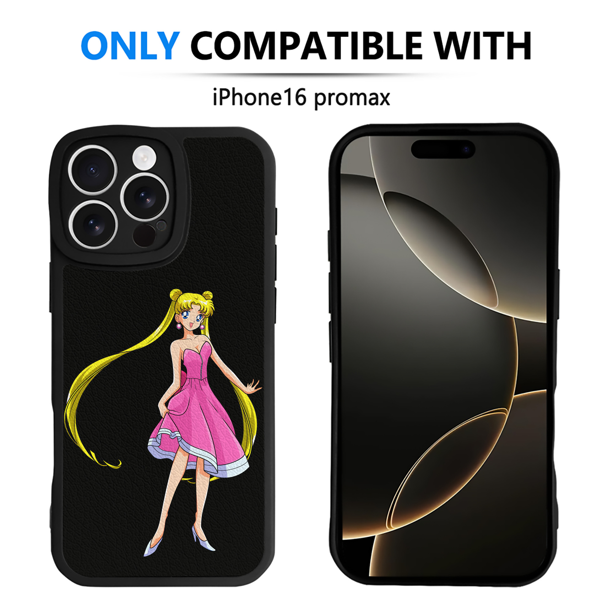 （画像用） 美少女戦士セーラームーン 愛野 美奈子 あいの みなこ Sailor Moon Aino Minako 【iPhone 16シリーズ対応】シリコンスマホケース（レザー調） 材質：シリコン